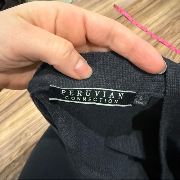 Peruvian Connection Grey Ribbed Cotton Midi Dress - Picture 8 of 8